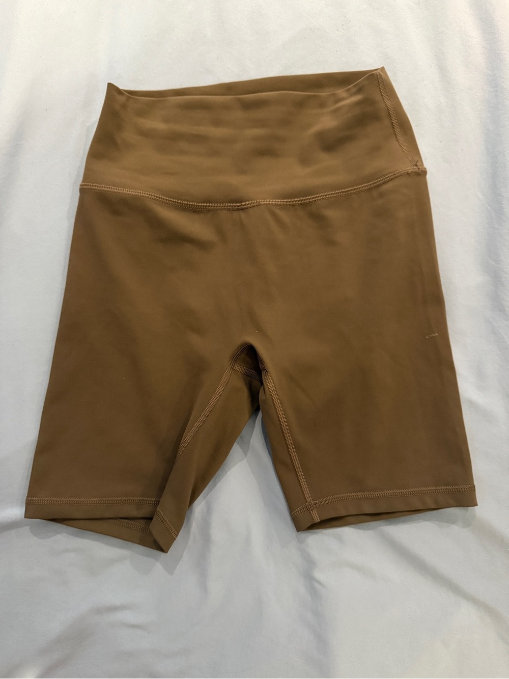 Women’s High-Waist Taupe Bike Shorts